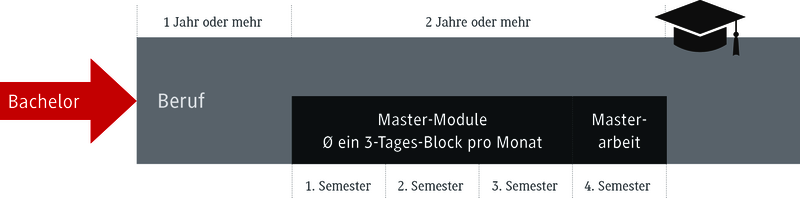 Übergang vom Bachelor zum Beruf im Masterstudium