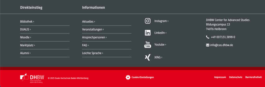 Screenshot Footer cas.dhbw.de
