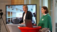 Professionelle Präsentation während einer Online-Konferenz