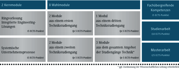 Aufbau Master Integrated Engineering (Schaubild)