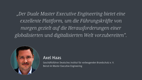 Duale Master Executive Engineering für zukünftige Führungskräfte
