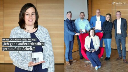 Lisa Foshag und ihr Team bei der Preisverleihung in Mosbach