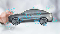 Moderne Technologie und Fahrzeugdesign vereint in einem Bild