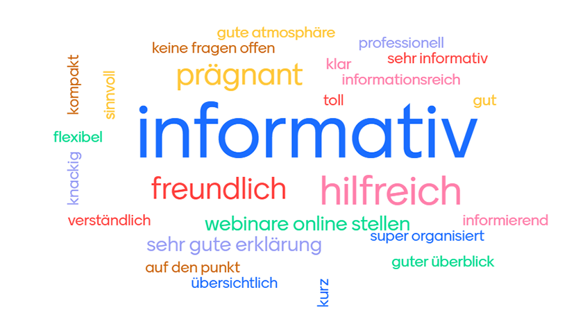 Das Fazit der Studieninteressierten zum 3. meet&more online. Quelle: DHBW CAS